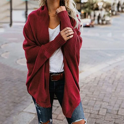 Women casual sleeve kintted women cardigan