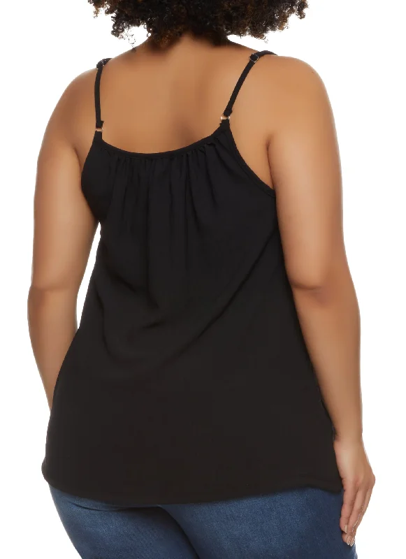 Plus Size Chain Strap Cami