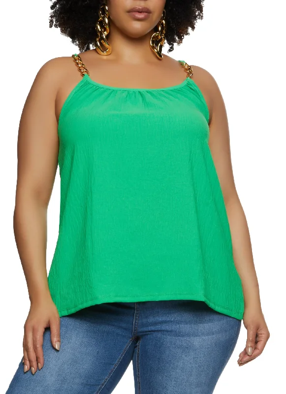 Plus Size Chain Strap Cami