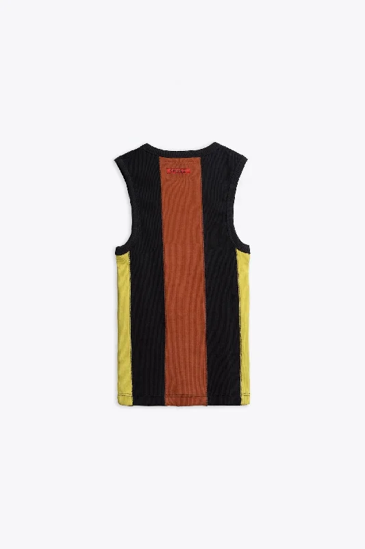 Pieced Hvy Stretch Rib Racer Tank (Urchin)