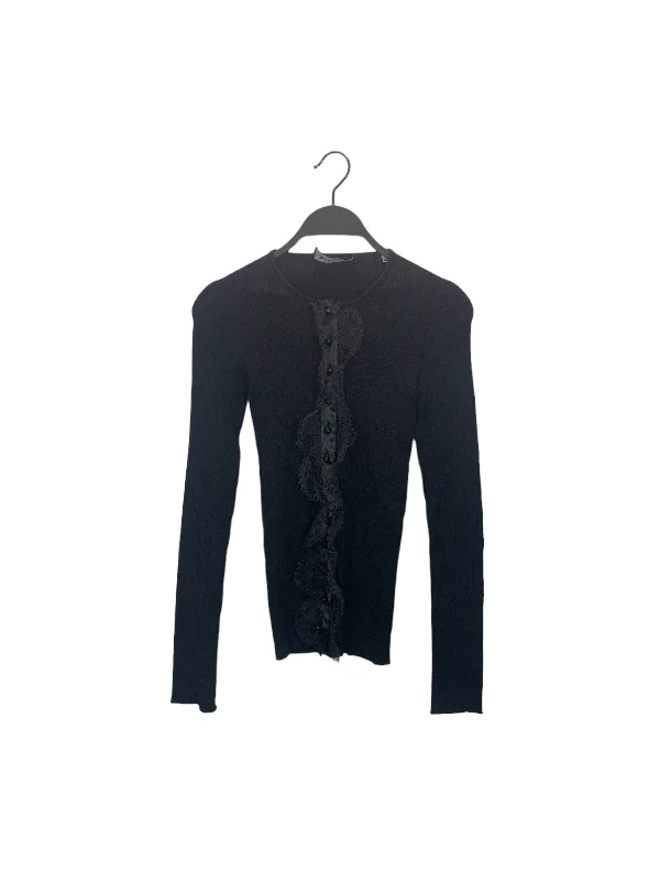 DOLCE&GABBANA/LS Blouse/44/Cotton/BLK/FE2C3