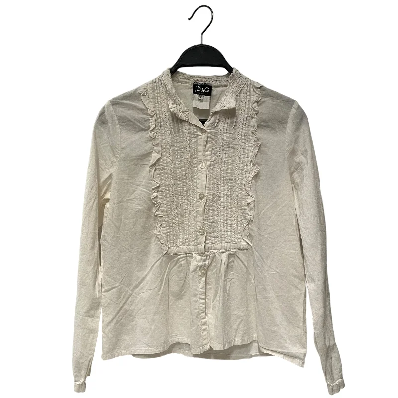 DOLCE&GABBANA/Blouse/M/Cotton/WHT/