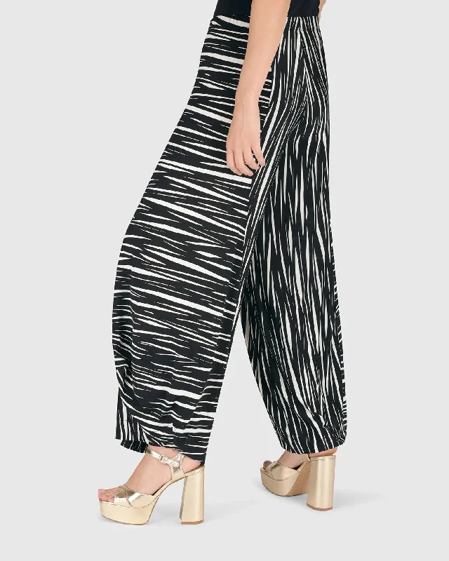 Poe Punto Pants, Zebra