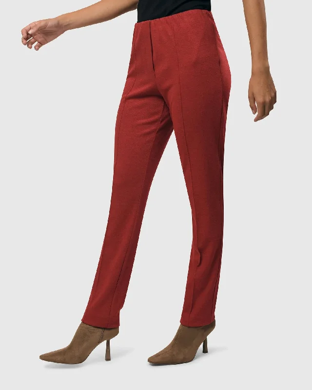 Essential Slim Pants, Red