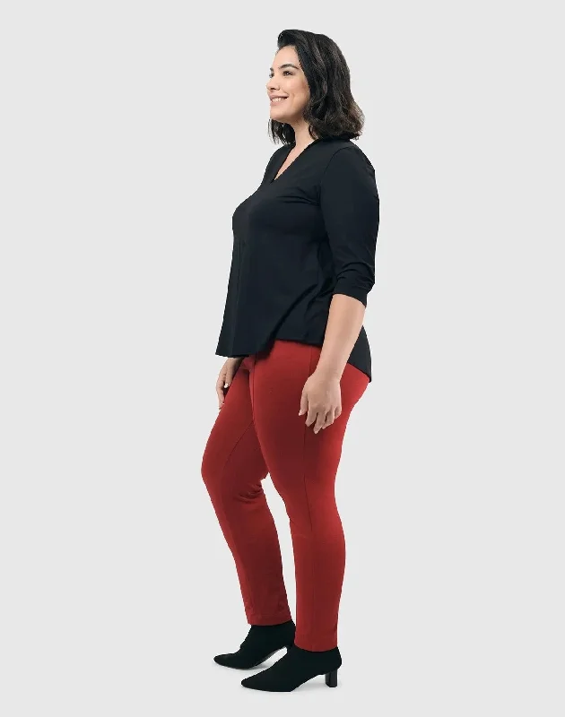 Essential Slim Pants, Red