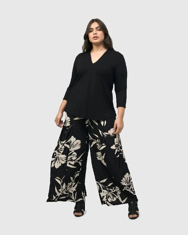 Benedetta Palazzo Pants, Floral