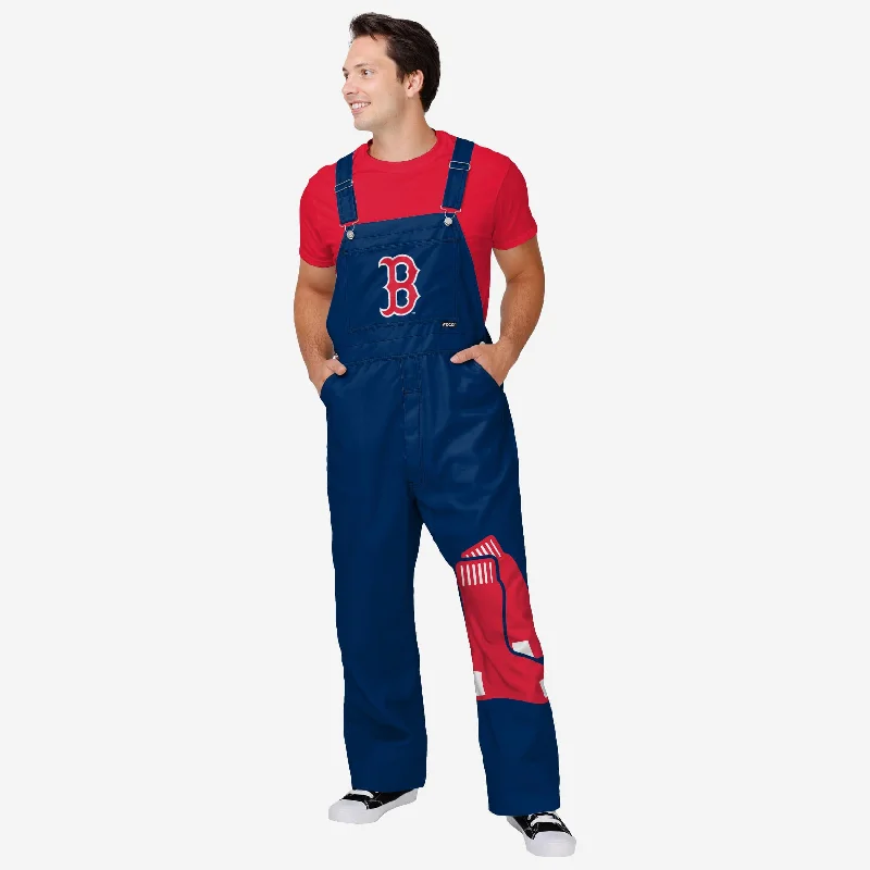 Boston Red Sox Mens Big Logo Bib Overalls