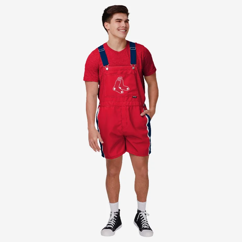 Boston Red Sox Mens Team Stripe Bib Shortalls