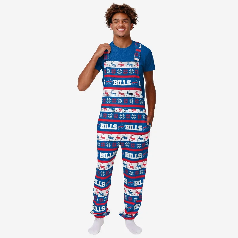 Buffalo Bills Mens Ugly Home Gating Bib Overalls