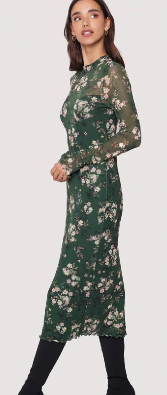 Floral Midi Dress by Lost and Wander