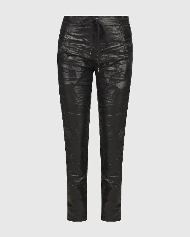 Iconic Stretch Jeans, Metallic Black