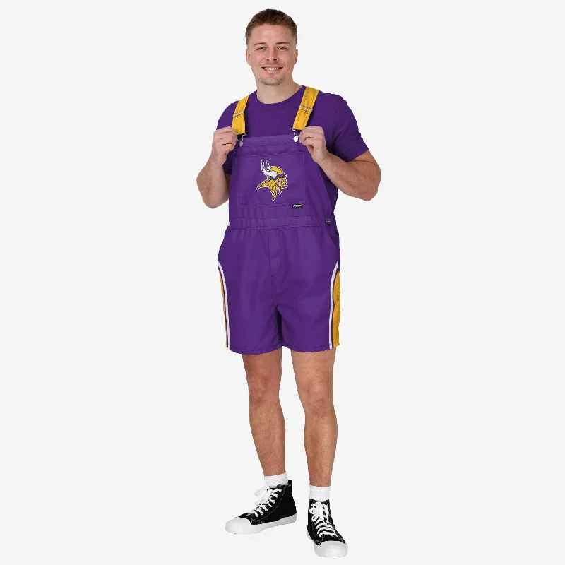 Minnesota Vikings Mens Team Stripe Bib Shortalls