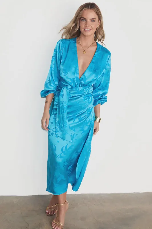 Never Fully Dressed Sundazed Vienna Dress - Turquoise