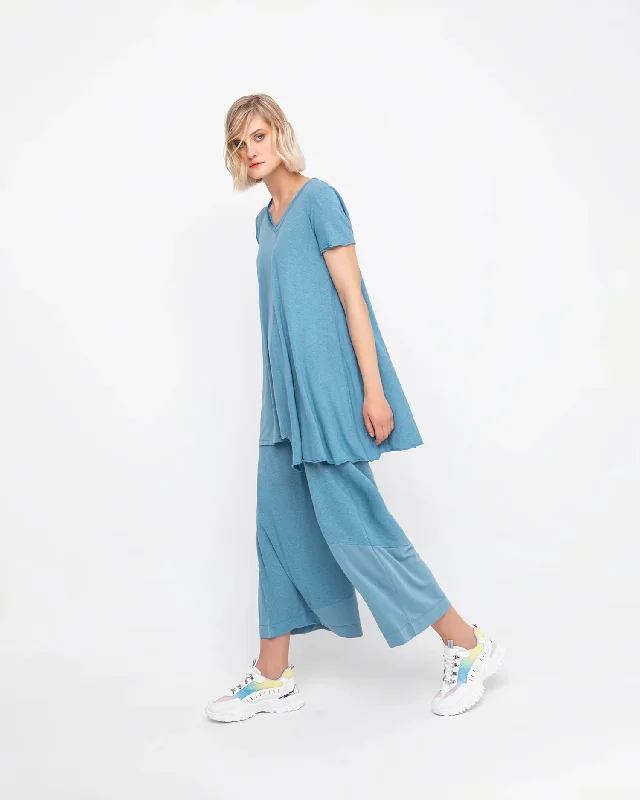 Ozai N Ku Cropped Wide Leg Pants, Azure