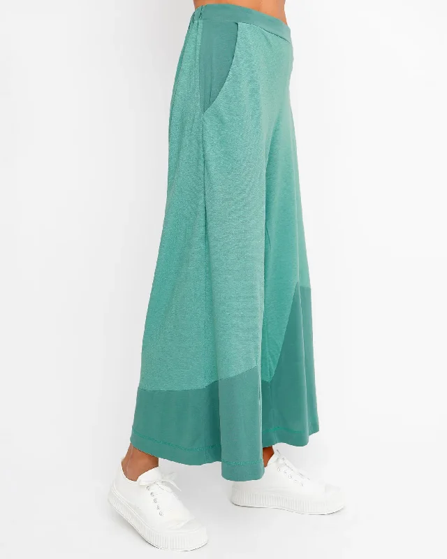 Ozai N Ku Cropped Wide Leg Pants, Green