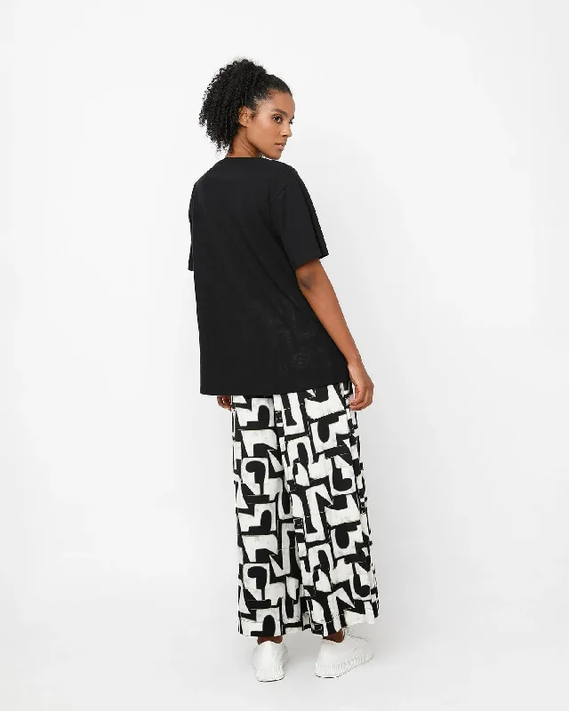 Ozai N Ku Letterpress Palazzo Pants, Puzzle