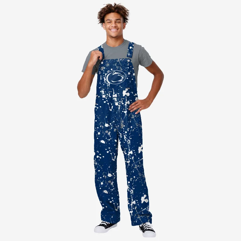 Penn State Nittany Lions Mens Paint Splatter Bib Overalls