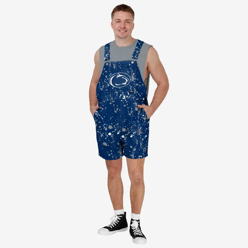 Penn State Nittany Lions Mens Paint Splatter Bib Shortalls