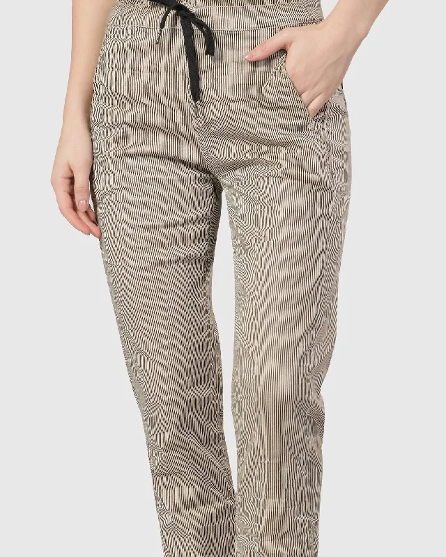 Pinstripe Iconic Stretch Jeans, Khaki