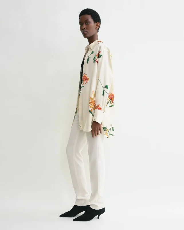 RELAXED HONEYSUCKLE SHIRT / ECRU ORANGE