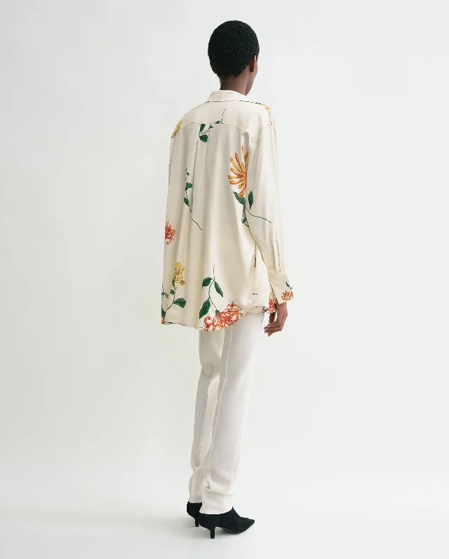 RELAXED HONEYSUCKLE SHIRT / ECRU ORANGE