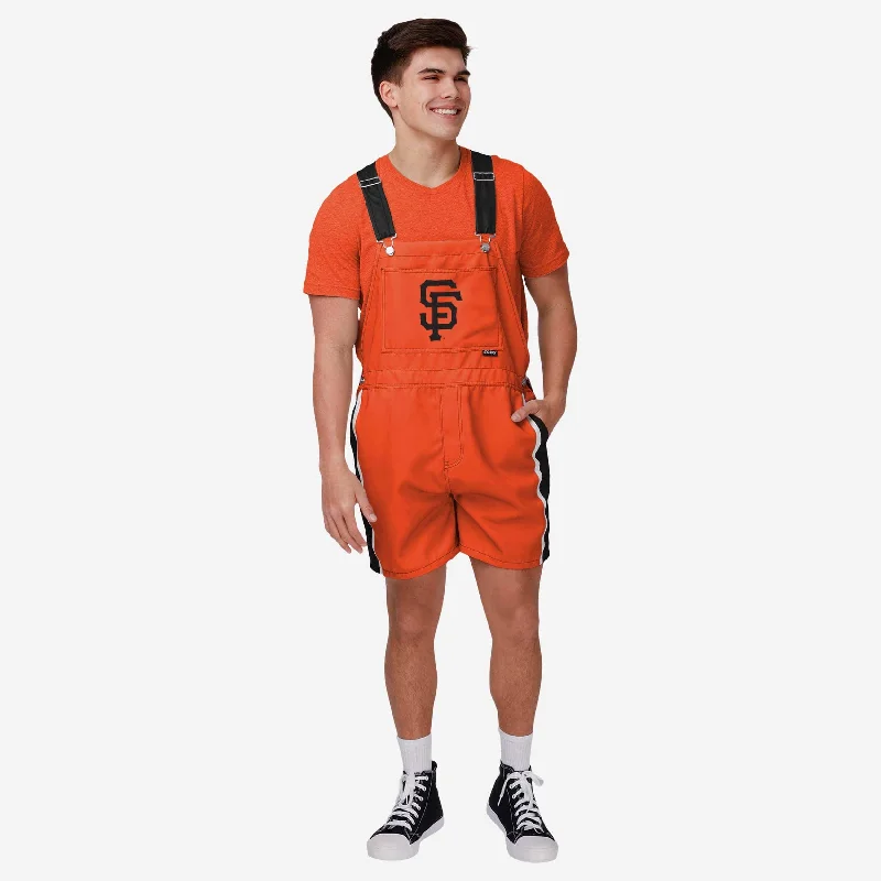 San Francisco Giants Mens Team Stripe Bib Shortalls