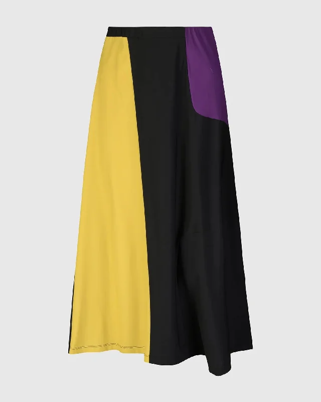 Tekbika Swing Maxi Skirt, Multi/yellow