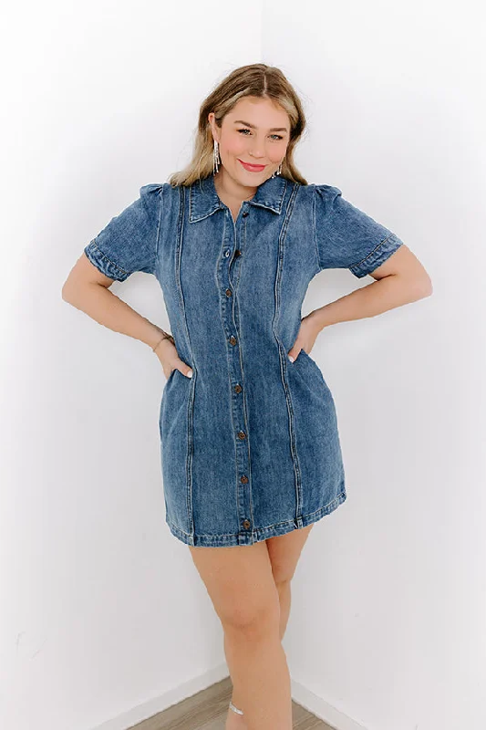 The Parleigh Denim Mini Dress