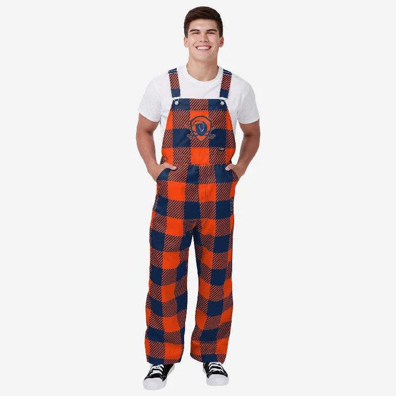 Virginia Cavaliers Mens Plaid Bib Overalls