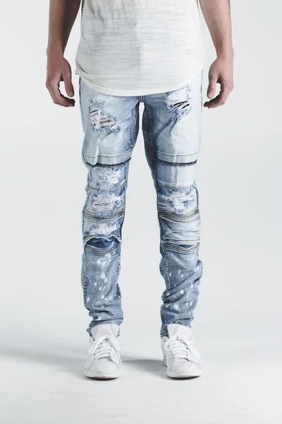 Men's Jeans with a Button - Fly for a Traditional and Classic AestheticAli Denim (Stone Wash)