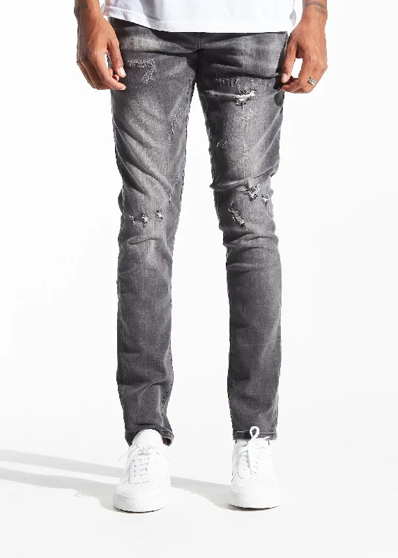 Plus Size Men's Bootcut Jeans with a Belt Loop Upgrade for a Stylish TouchAtlantic Denim (Grey Stone)