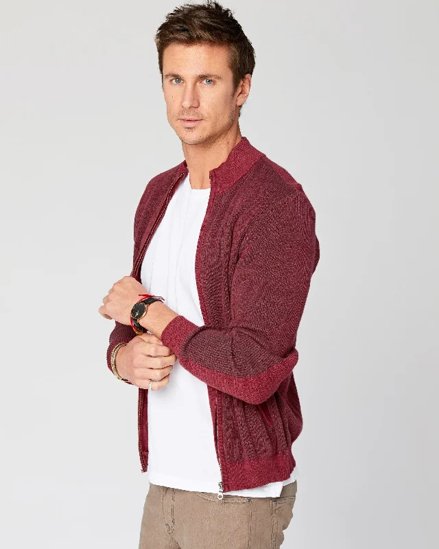 Men's Jeans with an Elastic Waistband for Ultimate ComfortBeacon Full-Zip Mock Sweater