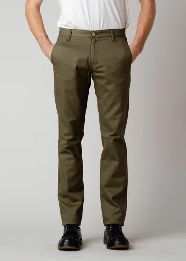 Men's Jeans with a Frayed Hem for a Casual and Effortless StyleBrooklyn Denim Co. Chino Pants - Jalapeño Men's Jeans with a Frayed Hem for a Casual and Effortless StyleBrooklyn Denim Co. Chino Pants - Jalapeño