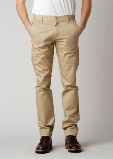 Men's Distressed Jeans with Patches for a Retro and DIY - Inspired AppearanceBrooklyn Denim Co. Chino Pants - Sand Men's Distressed Jeans with Patches for a Retro and DIY - Inspired AppearanceBrooklyn Denim Co. Chino Pants - Sand