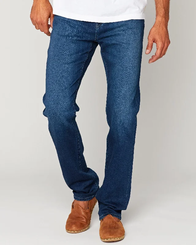 Men's Jeans with a Button - Fly for a Traditional and Classic AestheticNo. 11 Classic Fit Big Drakes Flex