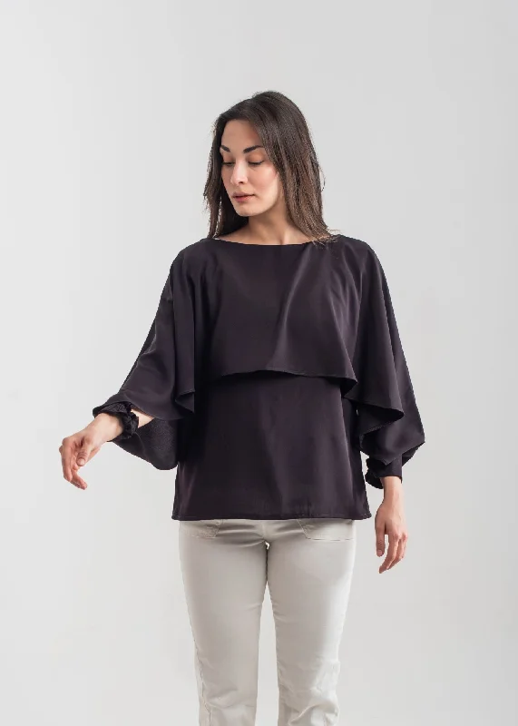 Men's Jeans with a Cargo - Inspired Knee Pocket for Extra StorageDeep Purple Georgette Layered Wing Top Men's Jeans with a Cargo - Inspired Knee Pocket for Extra StorageDeep Purple Georgette Layered Wing Top