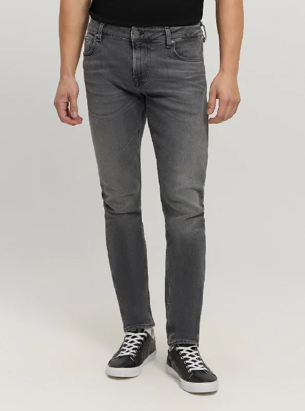 Men's Jeans with a Zip - Off Lower Leg for Convertible StyleEco Black Miami Skinny Jeans