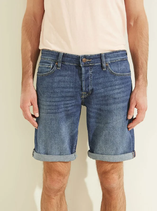 Men's Jeans with a Cargo - Inspired Knee Pocket for Extra StorageEco Carry Mid Sonny Denim Shorts
