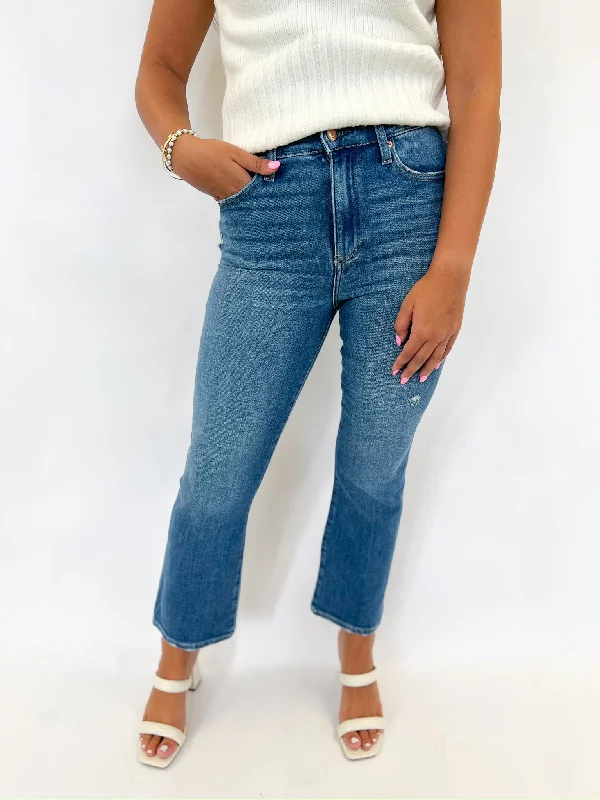 Men's Jeans with a Cargo - Inspired Knee Pocket for Extra StorageFlying Vintage Lennon High Rise Crop Boot Men's Jeans with a Cargo - Inspired Knee Pocket for Extra StorageFlying Vintage Lennon High Rise Crop Boot