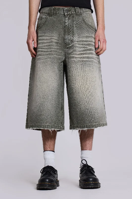 Men's Cargo Jeans with Multiple Pockets for a Practical and Outdoor - Friendly LookKhaki Colossus Jorts Men's Cargo Jeans with Multiple Pockets for a Practical and Outdoor - Friendly LookKhaki Colossus Jorts