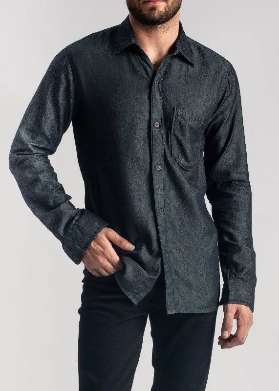 Men's Ripped Skinny Jeans in Acid Wash for an Edgy and Punk - Inspired StyleKohl Grey Denim Shirt