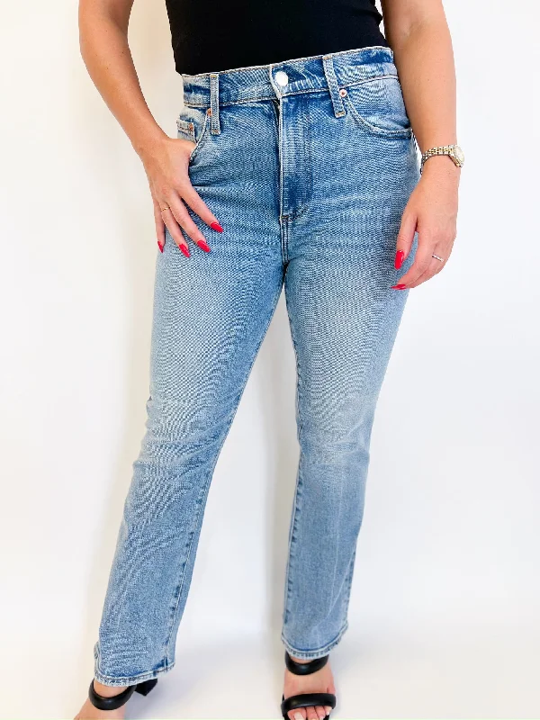 Men's Jeans with a Button - Fly for a Traditional and Classic AestheticLennon Derby High Rise Boot Crop