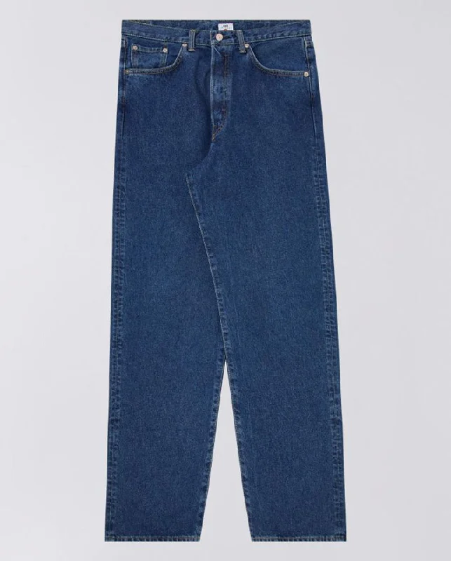 Men's Jeans with a Zip - Off Lower Leg for Convertible StyleLoose Fit Kaihara Openend Denim Blue Mid Used