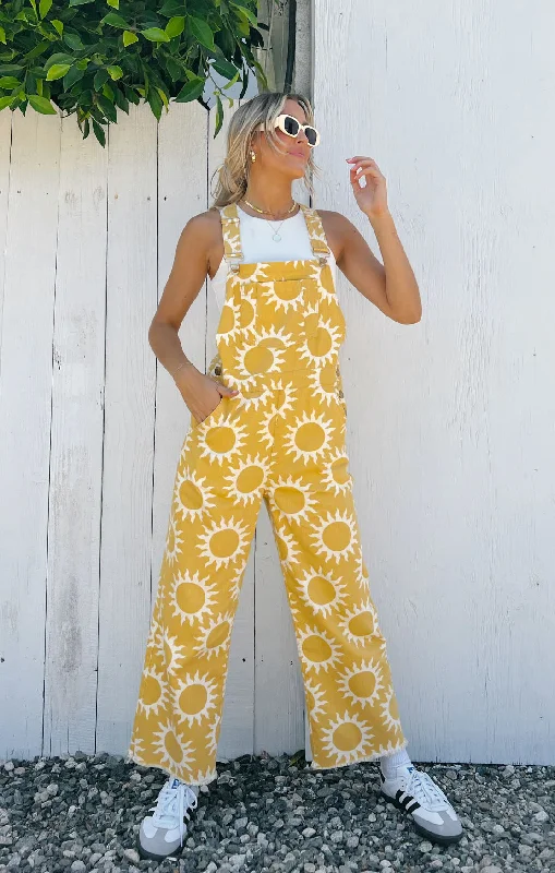 Men's High - Waisted Jeans in a Medium Wash for a Vintage - Style RevivalMarfa Overalls ~ Paradise Sun Denim