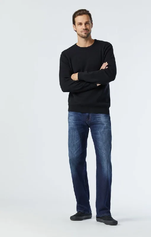 Plus Size Men's Relaxed Fit Jeans with a Faded Wash for a Vintage - Inspired LookMAX WIDE LEG IN DARK WILLIAMSBURG
