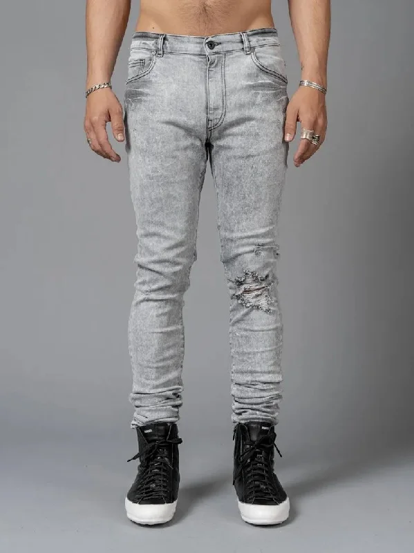Men's Jeans with a Button - Fly for a Traditional and Classic AestheticDENIM