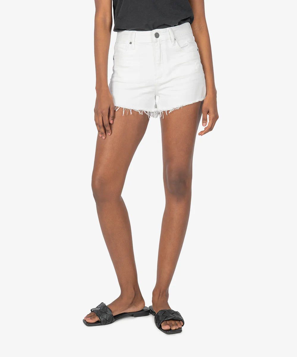 Plus Size Men's Bootcut Jeans with a Relaxed Waist for a Classic and Comfortable FitOptic White Jane Shorts