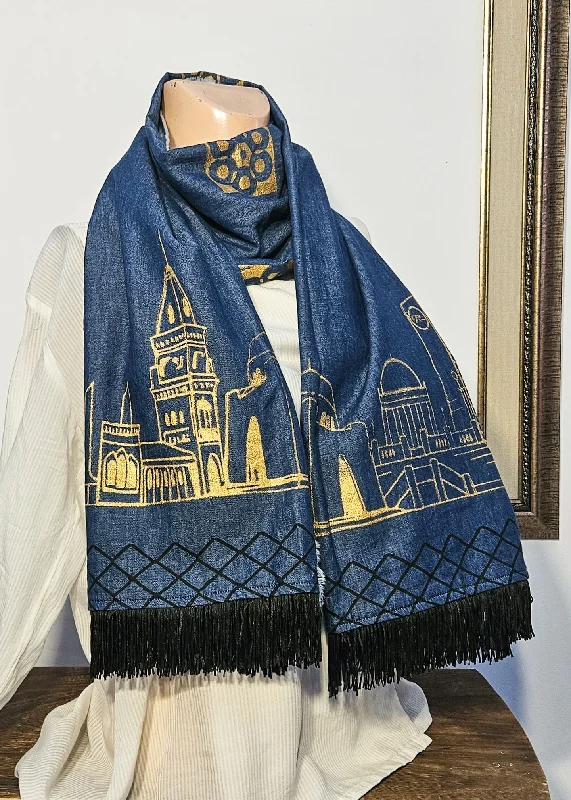 Men's Jeans with an Elastic Waistband for Ultimate ComfortPakistani Skyline Edition A Stole