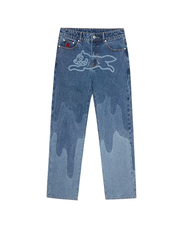 Plus Size Men's Straight Leg Jeans with Reinforced Knees for DurabilityRunning Dog Lazer Drip Denim Pant Plus Size Men's Straight Leg Jeans with Reinforced Knees for DurabilityRunning Dog Lazer Drip Denim Pant