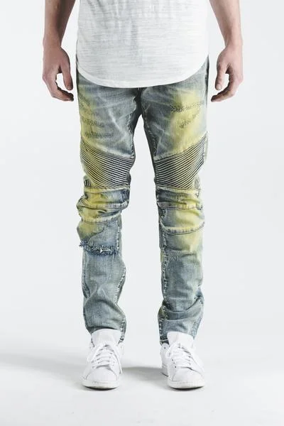 Plus Size Men's Relaxed Fit Jeans with a Faded Wash for a Vintage - Inspired LookSKYWALKER DENIM (LIGHT VINTAGE)